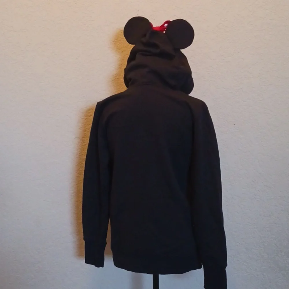 Disney Parks Minnie Mouse Hoodie With Ears Size Medium - Picture 6 of 9